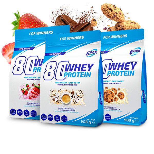 80 Whey Protein - 3x908g