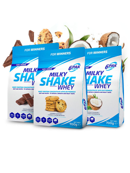 Odżywka białkowa Milky Shake Whey - Zestaw trzech smaków - 3x700g