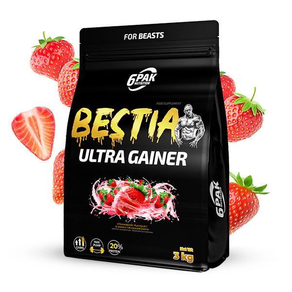 BESTIA Ultra Gainer - 3000g - Strawberry