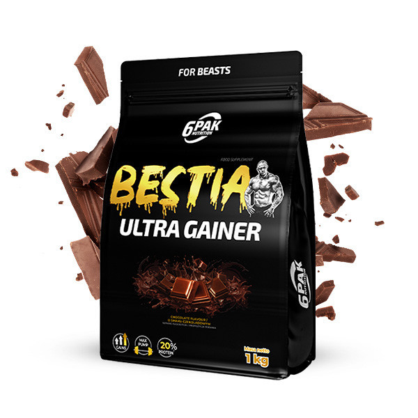 BESTIA Ultra Gainer - Odżywka na masę - 1000g - Chocolate