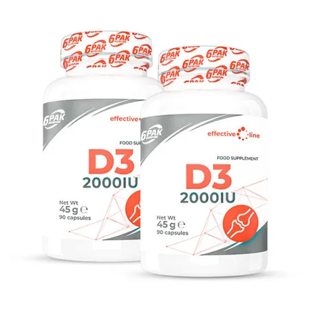 Vitamin D3 2000IU - 2x90 kaps.