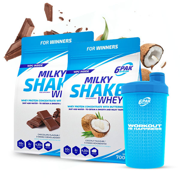 Milky Shake Whey - 2x700g + Shaker FOR FREE!