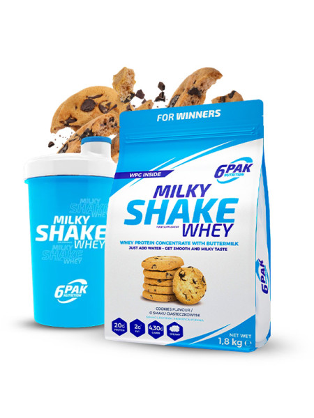 Odżywka białkowa Milky Shake Whey - 1800g + Shaker GRATIS!