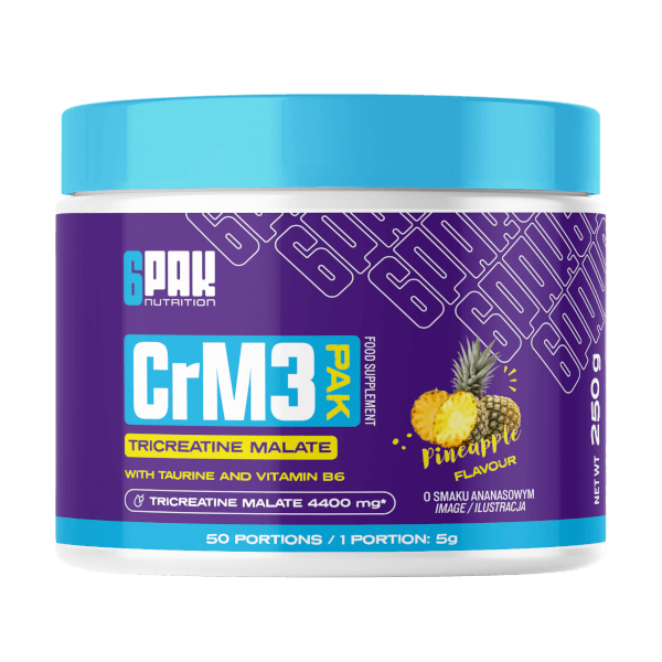 CrM3 PAK - 500g | Jabłczan kreatyny w proszku | Sklep 6PAK Nutrition