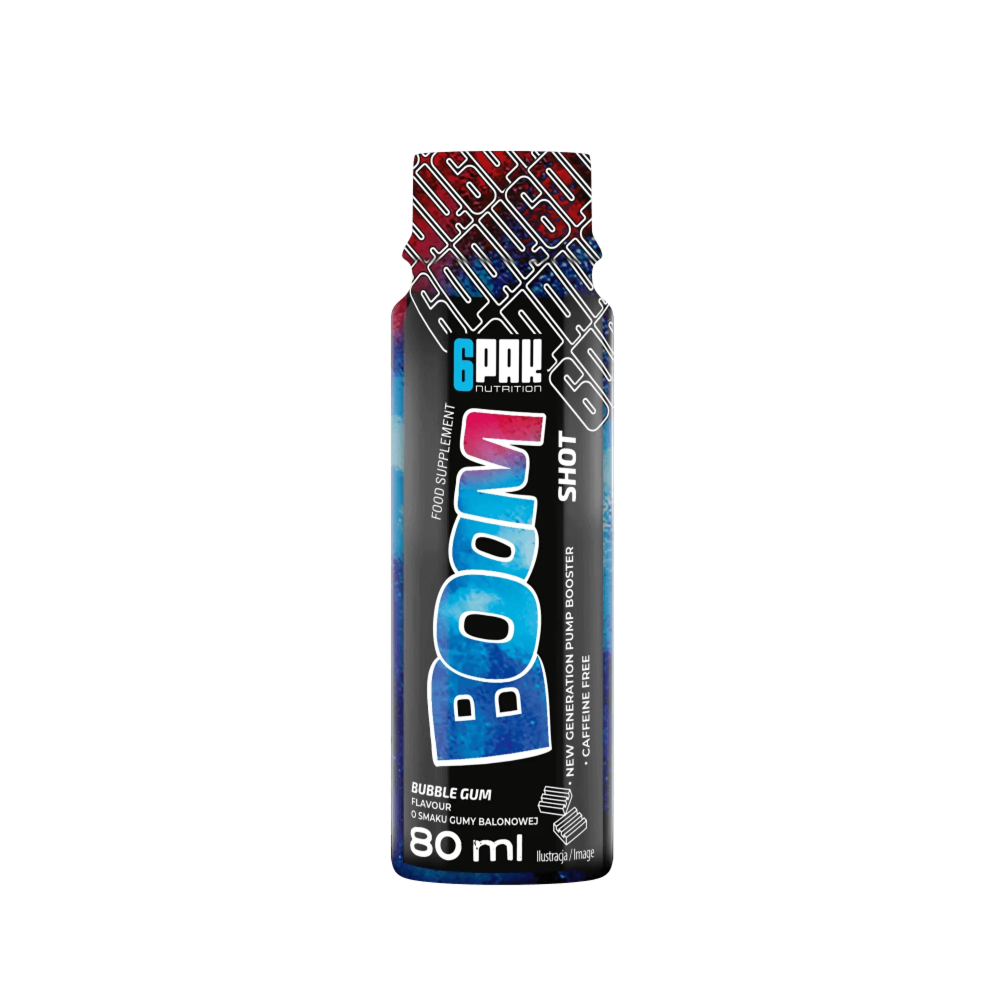 Przedtreningówka Boom Shot - 80ml | Pompa | Sklep 6PAK Nutrition