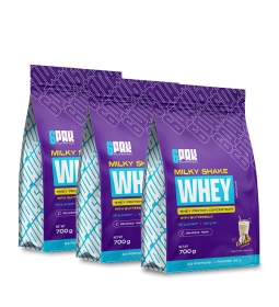 Białko Milky Shake Whey - 3x700g | Zestaw trzech smaków | Sklep 6PAK