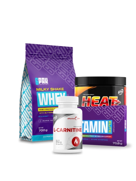 Zestaw na REDUKCJĘ | Białko, spalacz, L-karnityna | Sklep 6PAK Nutrition