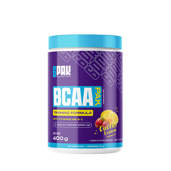 Aminokwasy rozgałęzione BCAA PAK - 400g | Sklep 6PAK Nutrition