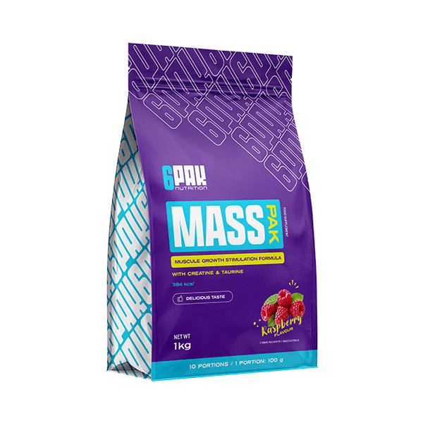MASS PAK - 1 kg | Gainer z kreatyną | 10 porcji | Sklep 6PAK Nutrition MASS PAK - 1 kg | Gainer z kreatyną | 10 porcji | Sklep 6PAK Nutrition