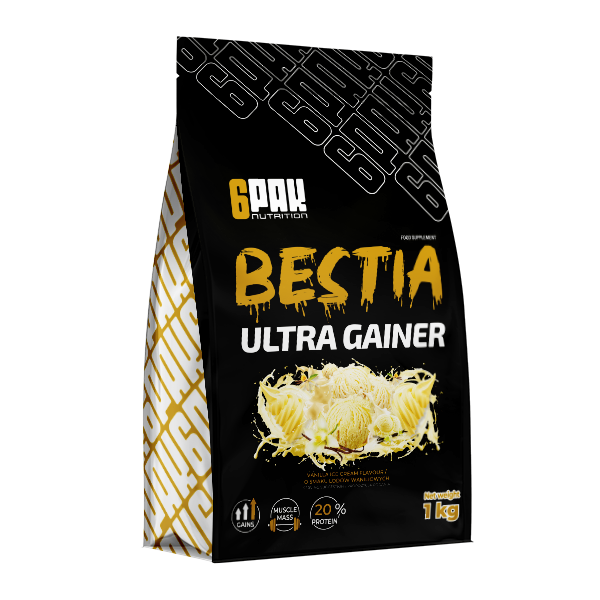 BESTIA Ultra Gainer - 3000g | Odżywka na masę | Sklep 6PAK Nutrition BESTIA Ultra Gainer - 3000g | Odżywka na masę | Sklep 6PAK Nutrition