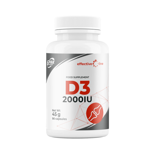 D3 2000IU - Witamina D3 w kapsułkach - 90 kaps. D3 2000IU - Witamina D3 w kapsułkach - 90 kaps.