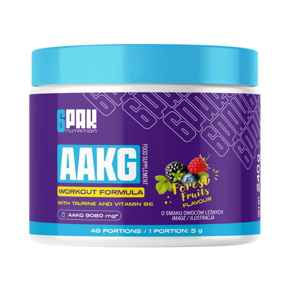 AAKG - 240g | L-arginina | Budowanie masy | Sklep 6PAK Nutrition AAKG - 240g | L-arginina | Budowanie masy | Sklep 6PAK Nutrition