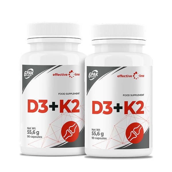 Witamina D3 + K2 - Zestaw Dwóch Opakowań
