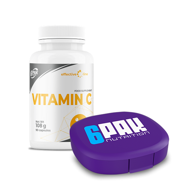 Witamina C + Pillbox | Witamina C w kapsułkach | Sklep 6PAK Nutrition