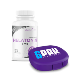 Melatonina + Pillbox | Ułatwia zasypianie | Sklep 6PAK Nutrition