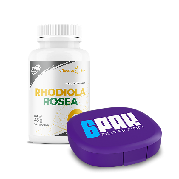 Rhodiola Rosea + Pillbox | Różeniec górski | Sklep 6PAK Nutrition Rhodiola Rosea + Pillbox | Różeniec górski | Sklep 6PAK Nutrition