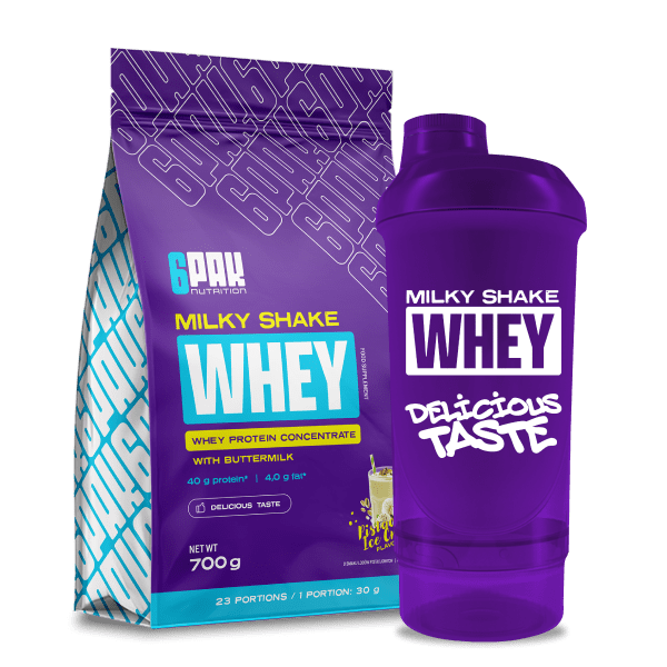 Białko Milky Shake Whey - 700g + Shaker | Sklep 6PAK Nutrition Białko Milky Shake Whey - 700g + Shaker | Sklep 6PAK Nutrition