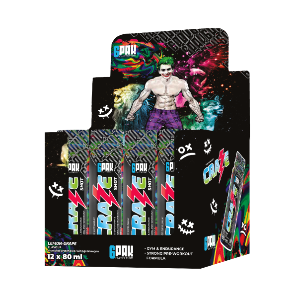 Przedtreningówka Craze Shot BOX - 12x80ml | Sklep 6PAK Nutrition