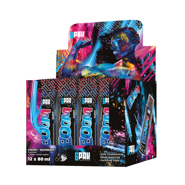 Przedtreningówka Boom Shot BOX - 12x80ml | Sklep 6PAK Nutrition Przedtreningówka Boom Shot BOX - 12x80ml | Sklep 6PAK Nutrition