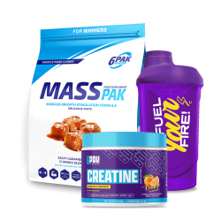 Gainer + Kreatyna + Shaker | Zestaw na masę | Sklep 6PAK Nutrition