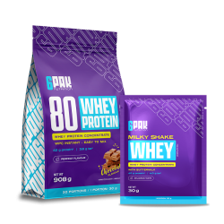 Białko 80 Whey Protein - 908g + Próbka GRATIS! | Sklep 6PAK Nutrition
