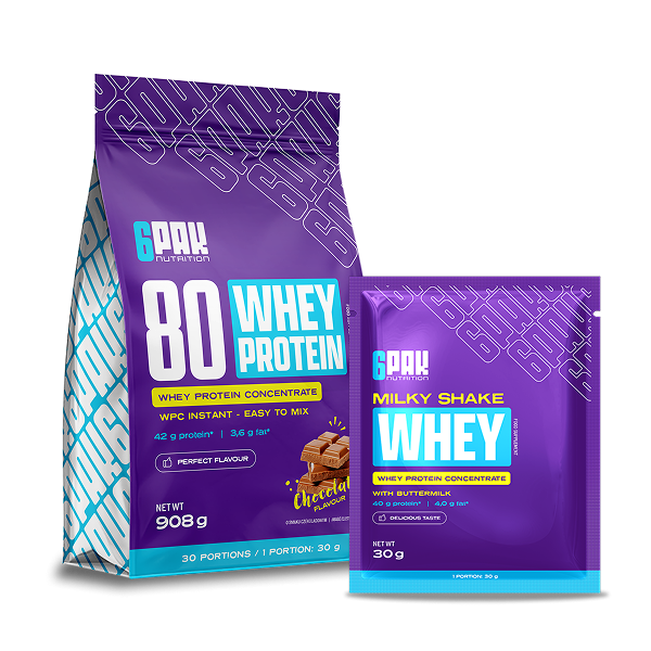 Białko 80 Whey Protein - 908g + Próbka GRATIS! | Sklep 6PAK Nutrition Białko 80 Whey Protein - 908g + Próbka GRATIS! | Sklep 6PAK Nutrition