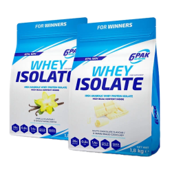 Whey Isolate - 2x1800g | Izolat białka | Sklep 6PAK Nutrition