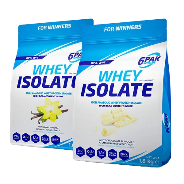 Whey Isolate - 2x1800g | Izolat białka | Sklep 6PAK Nutrition Whey Isolate - 2x1800g | Izolat białka | Sklep 6PAK Nutrition