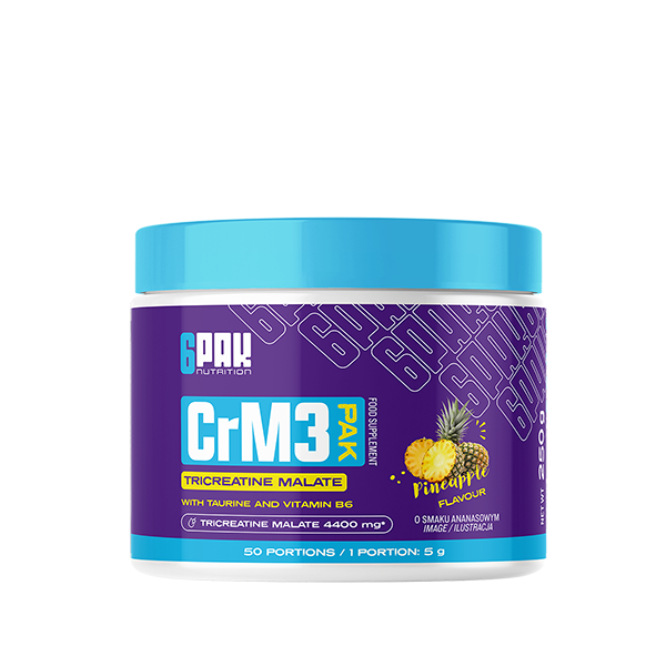 CrM3 PAK - 500g | Jabłczan kreatyny w proszku | Sklep 6PAK Nutrition CrM3 PAK - 500g | Jabłczan kreatyny w proszku | Sklep 6PAK Nutrition