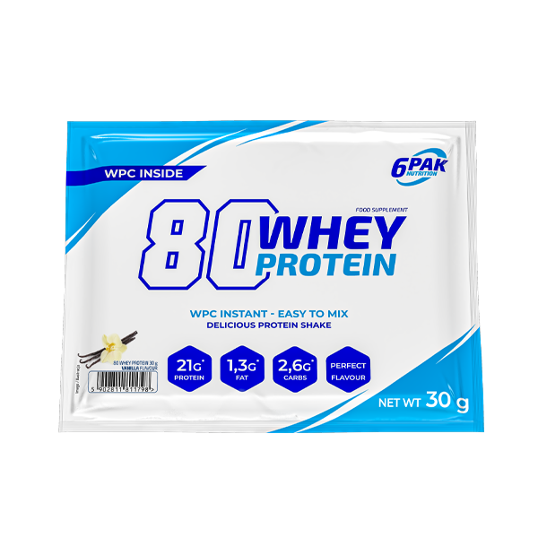 Białko 80 Whey Protein - 30g [Próbka] | Sklep 6PAK Nutrition