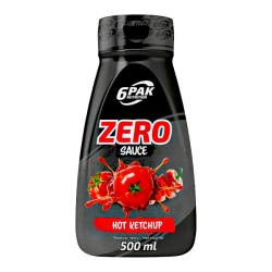 Sauce ZERO Hot Ketchup - 500 ml | Sklep 6PAK Nutrition