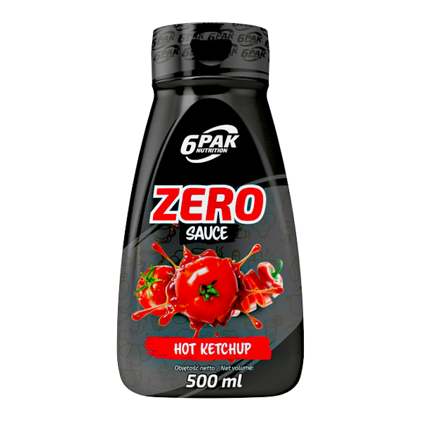 Sauce ZERO Hot Ketchup - 500 ml | Sklep 6PAK Nutrition Sauce ZERO Hot Ketchup - 500 ml | Sklep 6PAK Nutrition