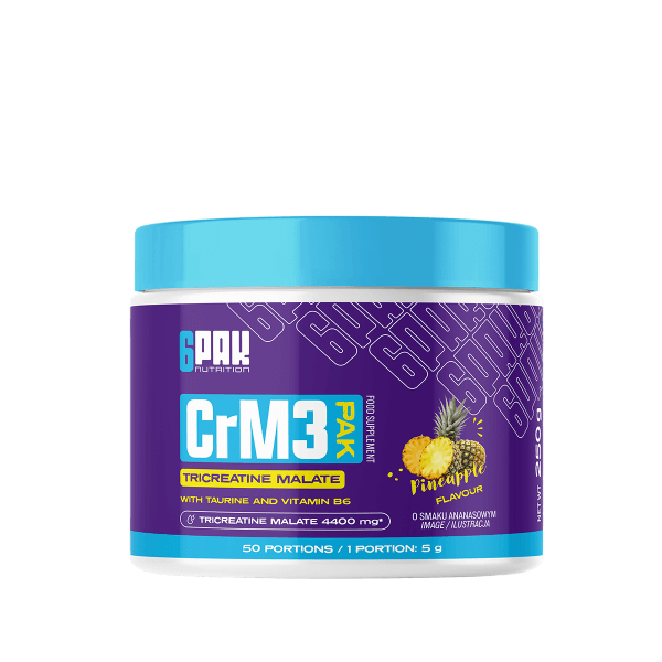 CrM3 PAK - 500g | Jabłczan kreatyny w proszku | Sklep 6PAK Nutrition CrM3 PAK - 500g | Jabłczan kreatyny w proszku | Sklep 6PAK Nutrition