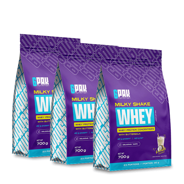 Białko Milky Shake Whey - 3x700g | Zestaw trzech smaków | Sklep 6PAK Białko Milky Shake Whey - 3x700g | Zestaw trzech smaków | Sklep 6PAK