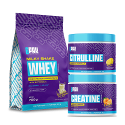Zestaw suplementów na siłownię - Białko + Kreatyna + Cytrulina | Sklep 6PAK Nutrition