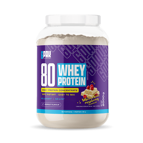 Białko New 80 Whey Protein - 908g | Białko na masę | 6PAK Nutrition