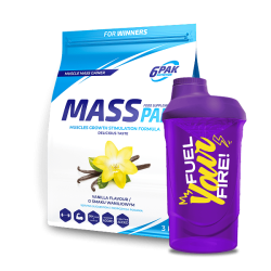 Zestaw na masę i siłę | Gainer + kreatyna | Shaker GRATIS | Sklep 6PAK Nutrition