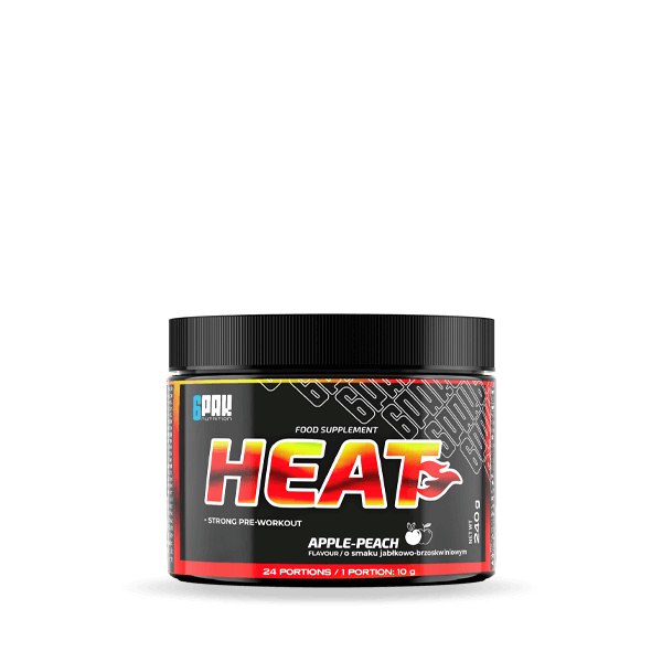 Przedtreningówka + Spalacz tłuszczu HEAT - 240g | Sklep 6PAK Nutrition Przedtreningówka + Spalacz tłuszczu HEAT - 240g | Sklep 6PAK Nutrition