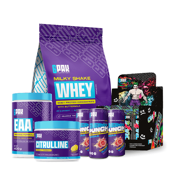 Zestaw na Progres | 6PAK Nutrition | Białko Cytrulina Przedtreningówka Zestaw na Progres | 6PAK Nutrition | Białko Cytrulina Przedtreningówka