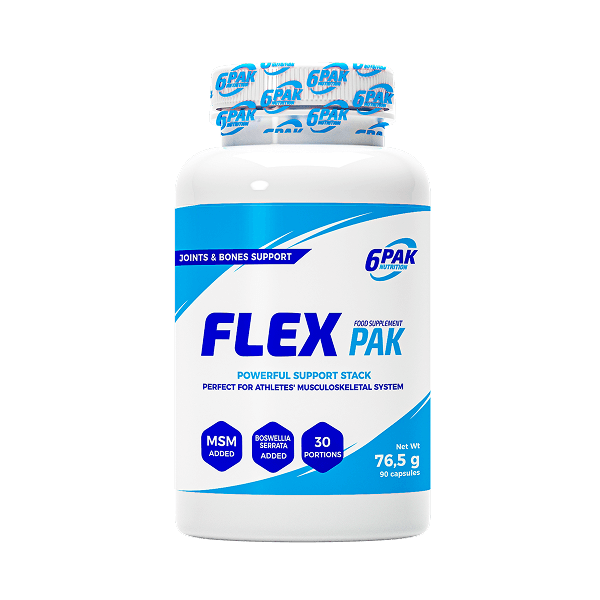 Suplement na stawy FLEX PAK - 90 kaps. | Kolagen | Sklep 6PAK Nutrition Suplement na stawy FLEX PAK - 90 kaps. | Kolagen | Sklep 6PAK Nutrition