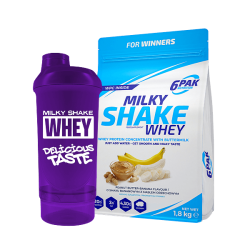 Odżywka białkowa Milky Shake Whey - 1800g + Shaker GRATIS! | Sklep 6PAK