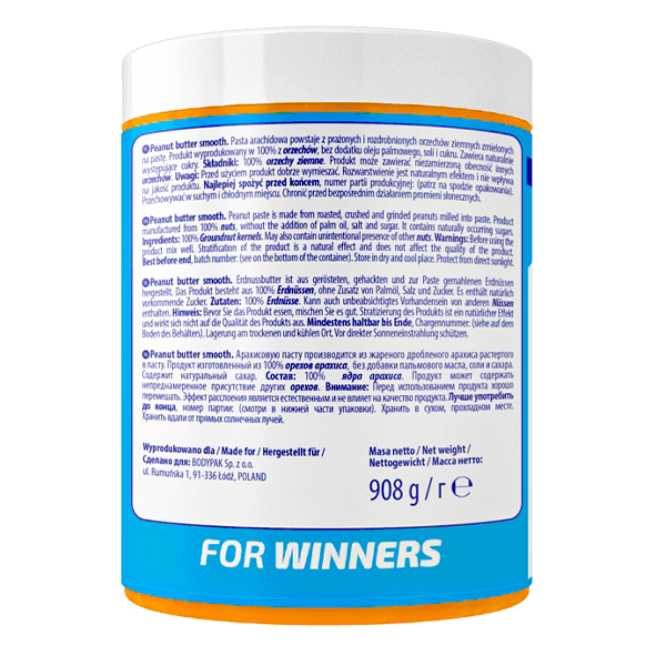 Krem Orzechowy Smooth - 908g | Masło orzechowe | Sklep 6PAK Nutrition