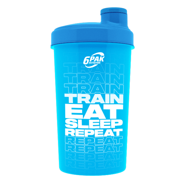 Shaker Niebieski 700 ml | TRAIN EAT SLEEP REPEAT | Sklep 6PAK Nutrition Shaker Niebieski 700 ml | TRAIN EAT SLEEP REPEAT | Sklep 6PAK Nutrition