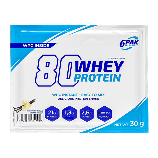 Białko 80 Whey Protein - 30g [Próbka] | Sklep 6PAK Nutrition