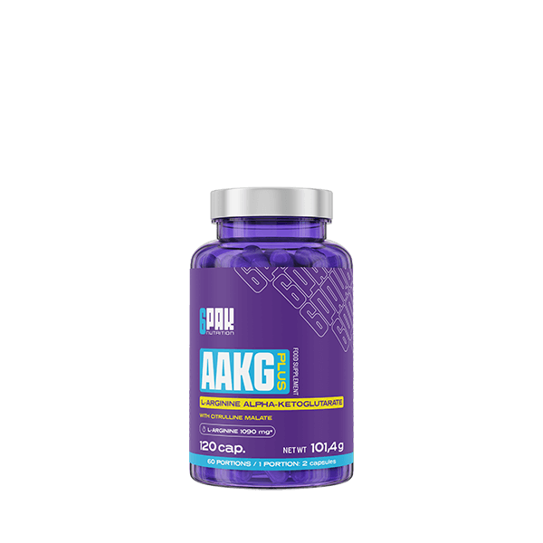 AAKG - 120 kaps. | L-arginina | Budowanie masy | Sklep 6PAK Nutrition