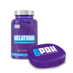 Melatonina + Pillbox | Ułatwia zasypianie | Sklep 6PAK Nutrition