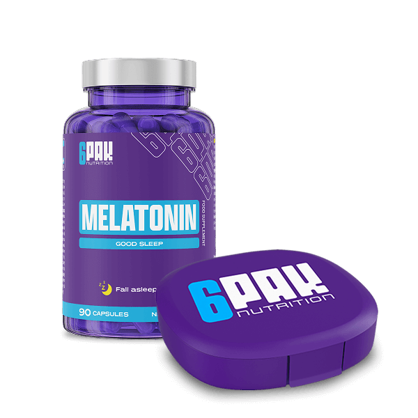 Melatonina + Pillbox | Ułatwia zasypianie | Sklep 6PAK Nutrition