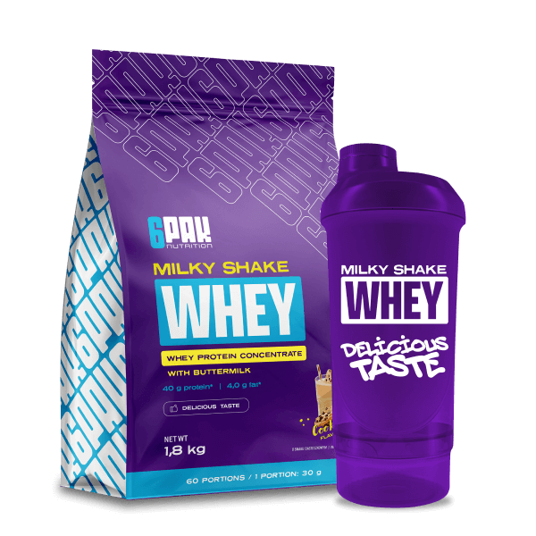 Odżywka białkowa Milky Shake Whey - 1800g + Shaker GRATIS! | Sklep 6PAK Odżywka białkowa Milky Shake Whey - 1800g + Shaker GRATIS! | Sklep 6PAK