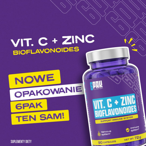 Witamina C + Cynk, Bioflawonoidy w 90 kapsułkach