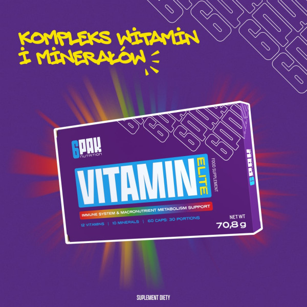 Vitamin Elite - 60 kaps. | Witaminy i minerały | Sklep 6PAK Nutrition